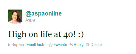 @ 40!