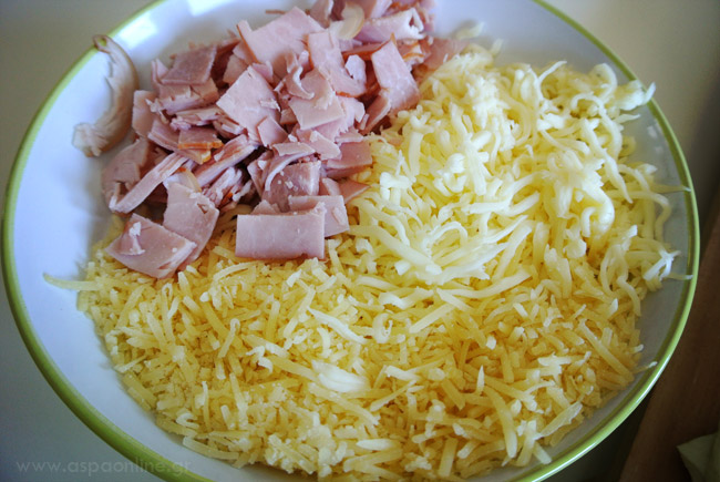 Cheese and ham 